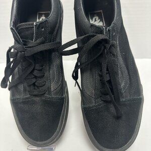 Vans Off the Wall Unisex Sneakers Men's SZ 8 Women SZ 9.5 Black Low Top Lace Up